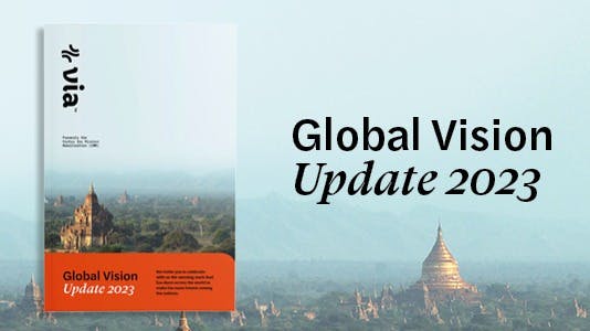 Image of brochure for the Global Vision Update 2023